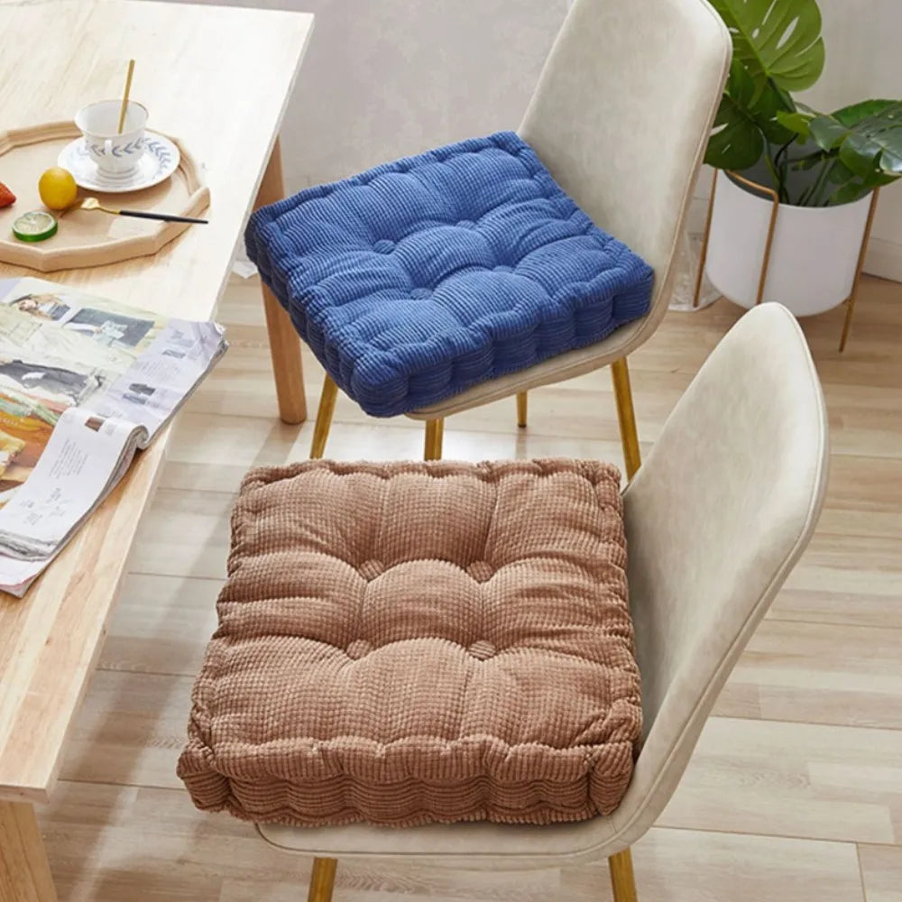 Meditation Floor Square Pillow – Thick Tufted Cushion for Yoga, Balcony, Chair & Seating