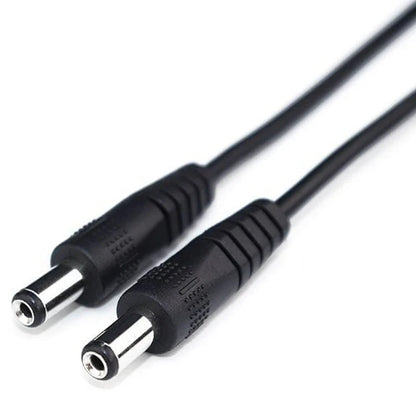 DC Male to Male Power Adapter Cable - 5.5x2.1mm & 5.5x2.5mm Round Connector Extension Cord for DC Devices