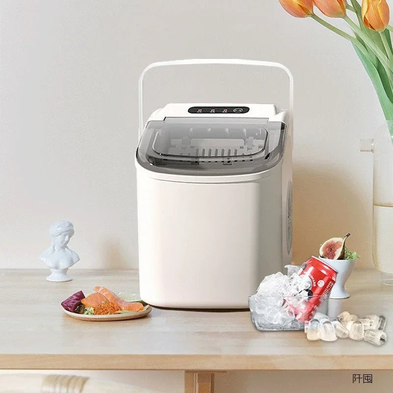 110V/220V Electric Ice Maker – Portable Automatic Bullet & Round Ice Cube Machine, Professional Use