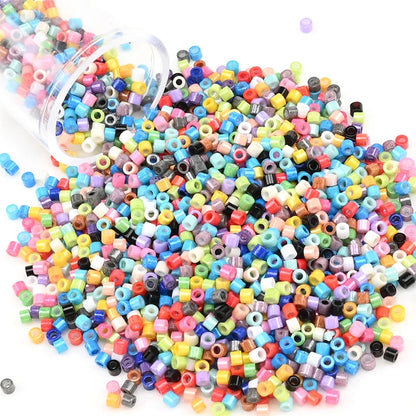 11/0 Mini Glass Beads – 2000PCS Small Cylindrical Beads for DIY Jewelry Making, Necklaces & Bracelets, 10g/Pack