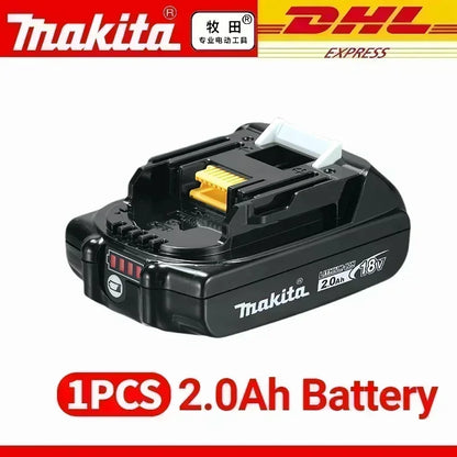 Genuine Makita 18V Battery – 6Ah/5Ah/3Ah Rechargeable for Drill DGA404, DDF487, DTW700, DTD173, HR410D, DJV182, LXT400