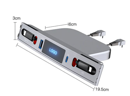 Tesla Model 3 & Model Y 27W Quick Charger USB Shunt Hub – Intelligent Docking Station Car Adapter & Splitter Extension