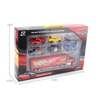 Pixar Lightning McQueen & Jackson Storm 1:55 Diecast Car Model — Collectible PVC Toy Truck Gift for Kids