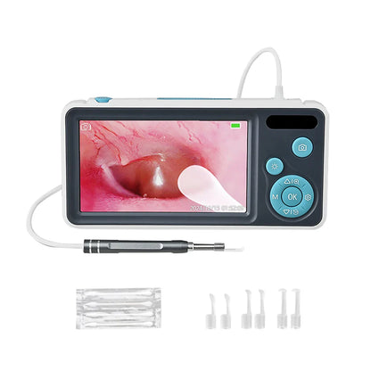 DDCAMERA 4.3" Digital Otoscope – 1080P Ear Scope with 6 LED Lights for Ear Wax Removal, Photo & Video Support