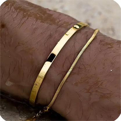 3mm Stainless Steel Cuban Chain Bracelet – Adjustable Men's Hip Hop Jewelry, Street Style Accessory
