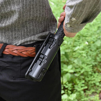 360 Degree Rotation Military Baton Holder Pouch - Expandable Tactical Police Case for Defense, Waist Carry