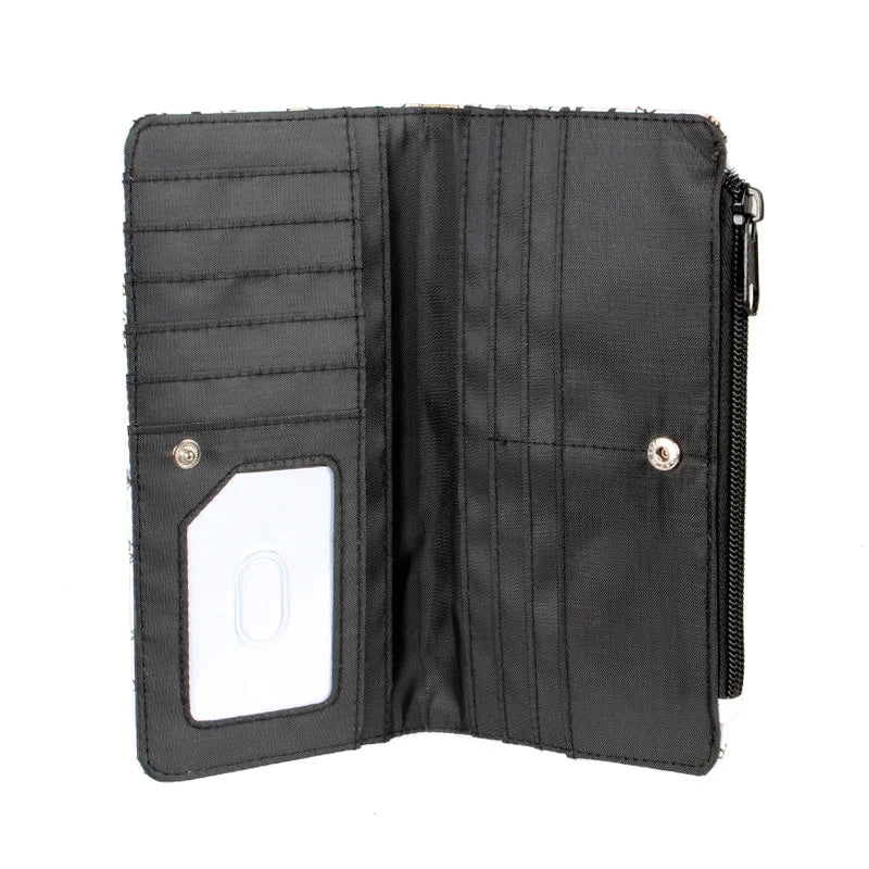 Cute Cartoon Print Long Wallet for Women – PU Leather Coin Purse, Stylish Card Holder & Organizer
