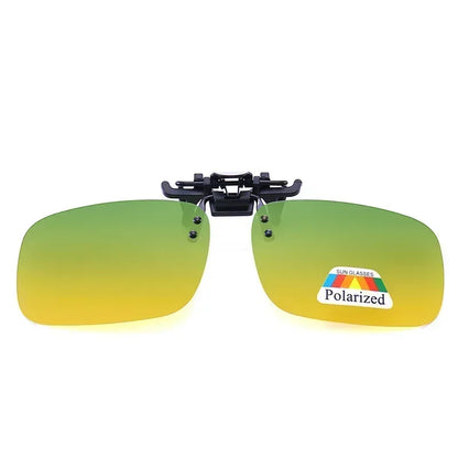 Polarized Clip-On Sunglasses – HD UV400 Driving & Night Vision Glasses Shades