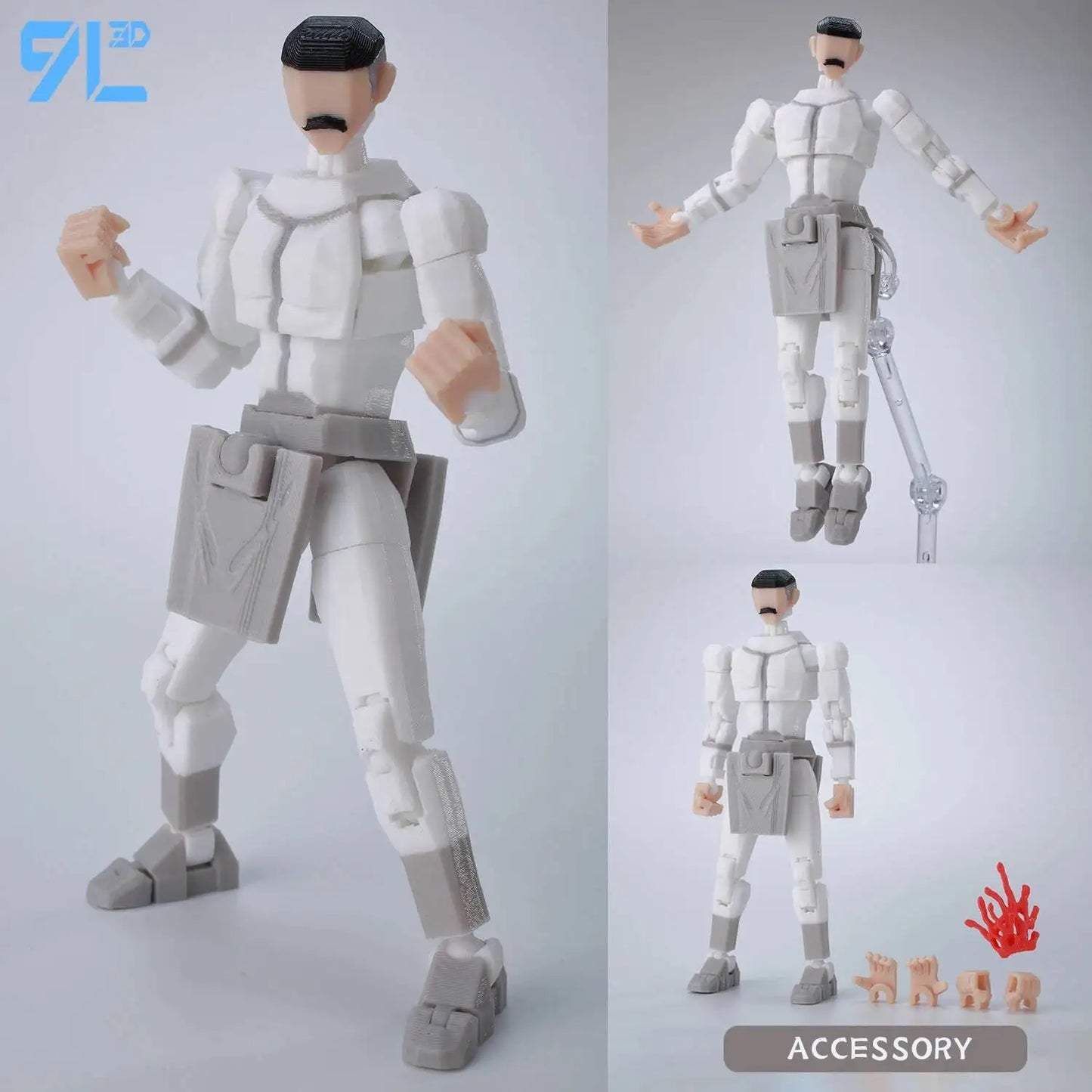 9L3D Lucky 13 Invincible Boy Action Figure – 3D Printed Multi-Jointed Poseable Anime Collectible Model Toy Gift