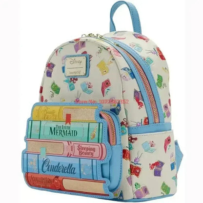 Loungefly Disney Princess Books Classics Bag – Women’s Double Strap Shoulder Purse & Kids Backpack, Perfect Gift for Girls