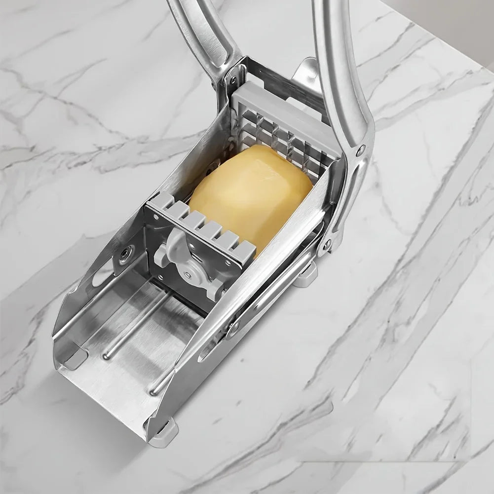 Multifunction Stainless Steel Manual Vegetable Cutter – Potato, Cucumber, and Fruit Slicing Machine