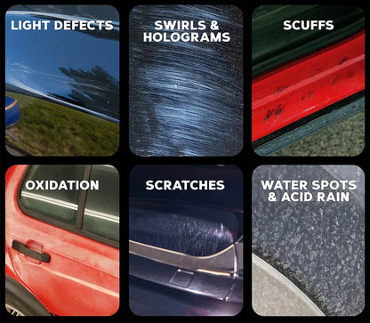 Hydroshine 3-in-1 Ceramic Wax – Remove Swirl Marks, Scratches, Rust & Oxidation, Paint Care & Polishing with Carnauba Protection