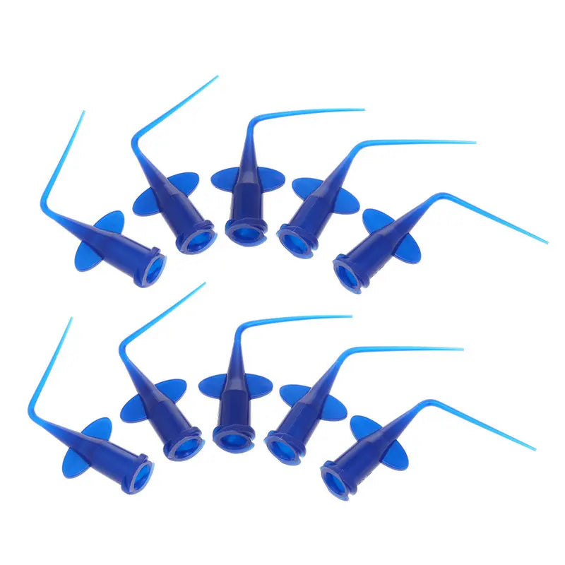 10PCS Disposable Rinse Tips – Flexible Dental Syringe Tips for Teeth Whitening & Endodontic Use