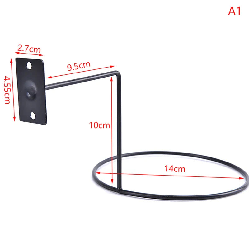 Multi-Purpose Football Display Shelf – Wall-Mounted Basketball Storage Rack, Iron Space-Saving Holder for Living Room Decoration