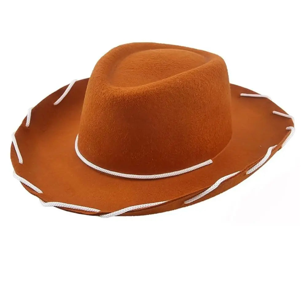 Adjustable Western Cowboy Hat for Kids – Felt Cosplay, Costume Prop, Cowgirl & Princess Party Hat