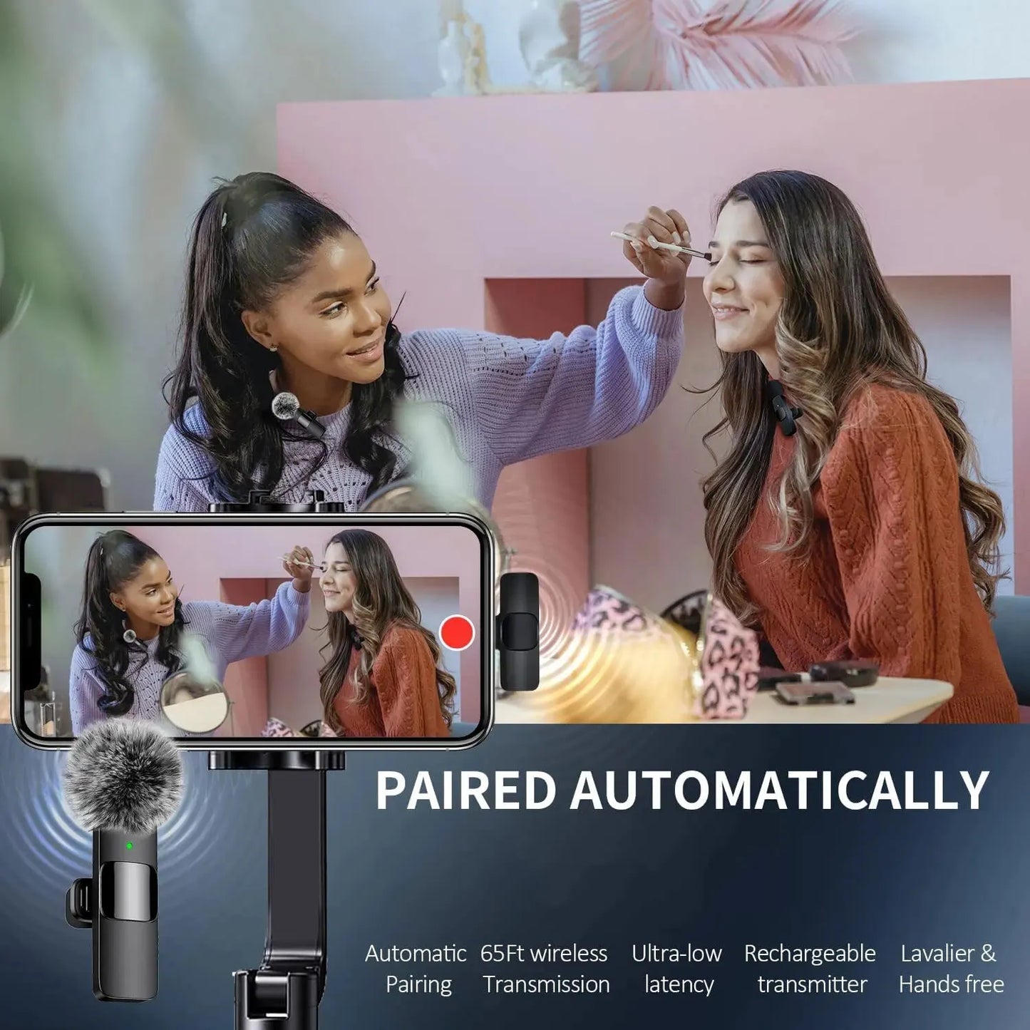 NEW Wireless Lavalier Microphone – Mini Mic for Audio Video Recording on iPhone, Android, Laptop, and Mobile Gaming