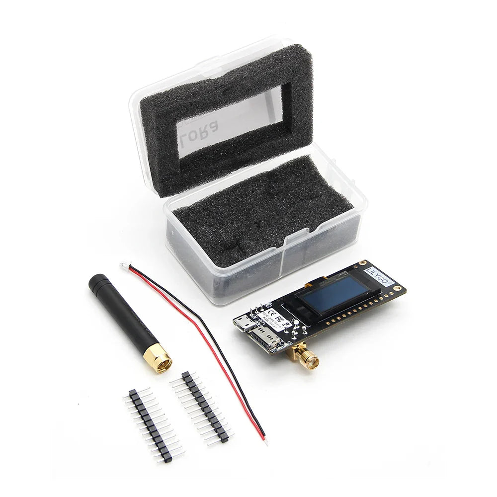 LILYGO® LoRa32 V2.1 ESP32 Development Board — SX1276/1278 Module 433MHz/868MHz/915MHz with 0.96" OLED, DIY WiFi & Bluetooth