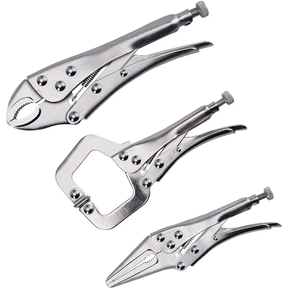 AIRAJ 7-Inch Multifunctional Locking Pliers - Carbon Steel Anti-Slip Hand Tool for Electrical & Maintenance