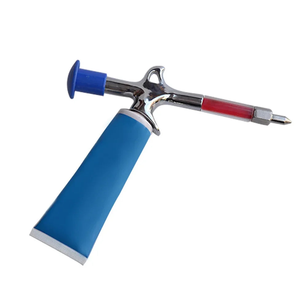 Bicycle Aluminum Grease Gun - Aluminum Alloy MTB Bike Ball Bearing Hub Syringe, Oil Lubricant Cycling Repair Tool