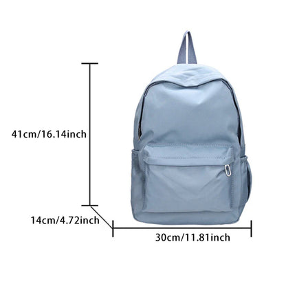 Women’s Waterproof School Backpack | Large Capacity Solid Color Daypack for Teens & Students