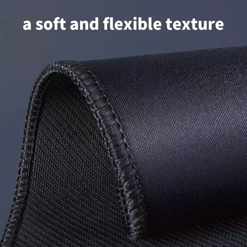 Pure Black Thickened Mouse Pad - Durable Game and Office Desk Mat