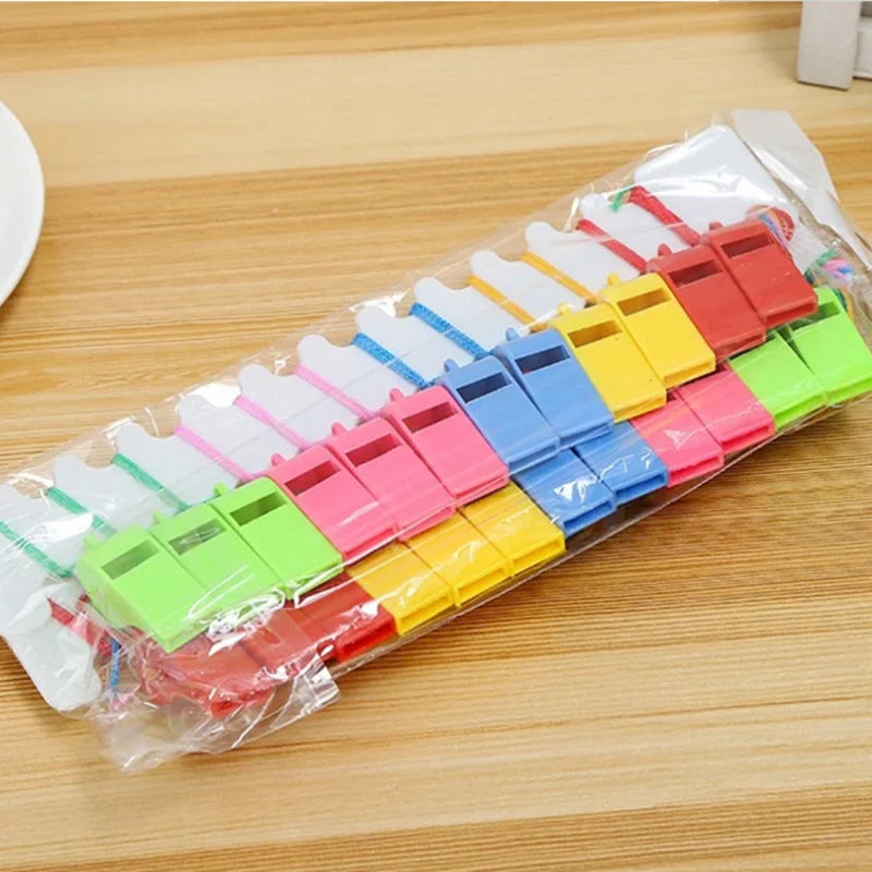 24PCS Colorful Birthday Whistles – Fun Party Toy & Cheer Props for Kids