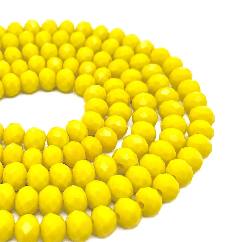 Faceted Crystal Glass Beads 2-8mm Loose Spacer Beads for DIY Jewelry Making Bracelets & Earrings