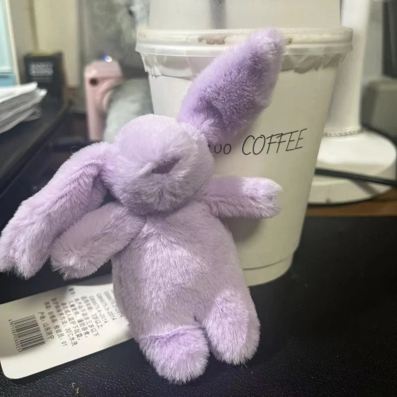 10cm Cute Bunny Plush Keychain – Lovely Rabbit Backpack Charm, Soft Toy Bag Accessory Gift for Girls & Women