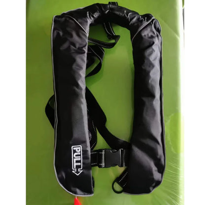 Professional Self-Inflatable Fishing Vest – 150N/100N Life Jacket for Adults, Manual & Auto Water Sports