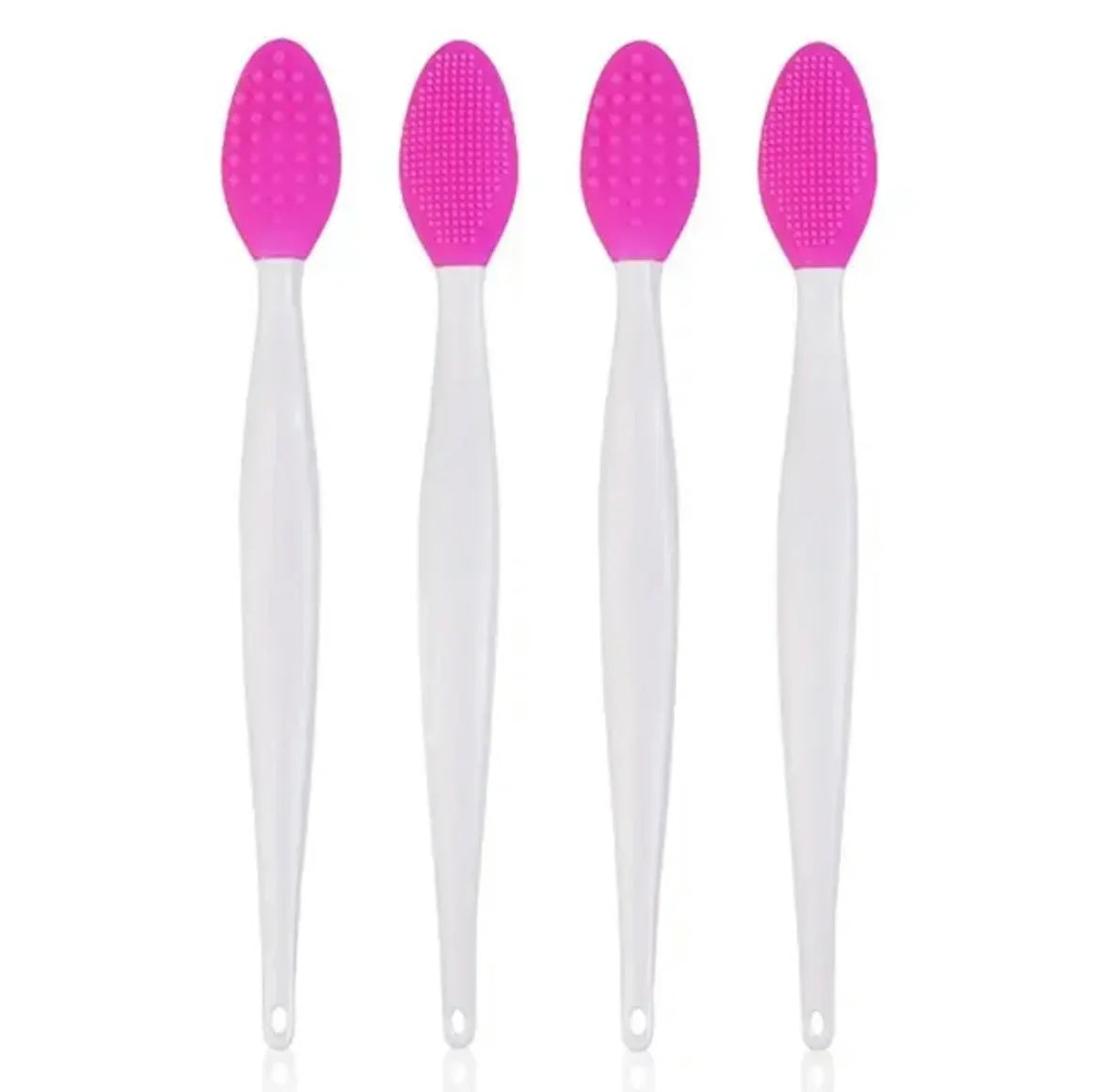 1/4PCS Silicone Face Cleaning Brush – Exfoliating Blackhead Removal Tool with Replacement Head for Skincare & Beauty Routine