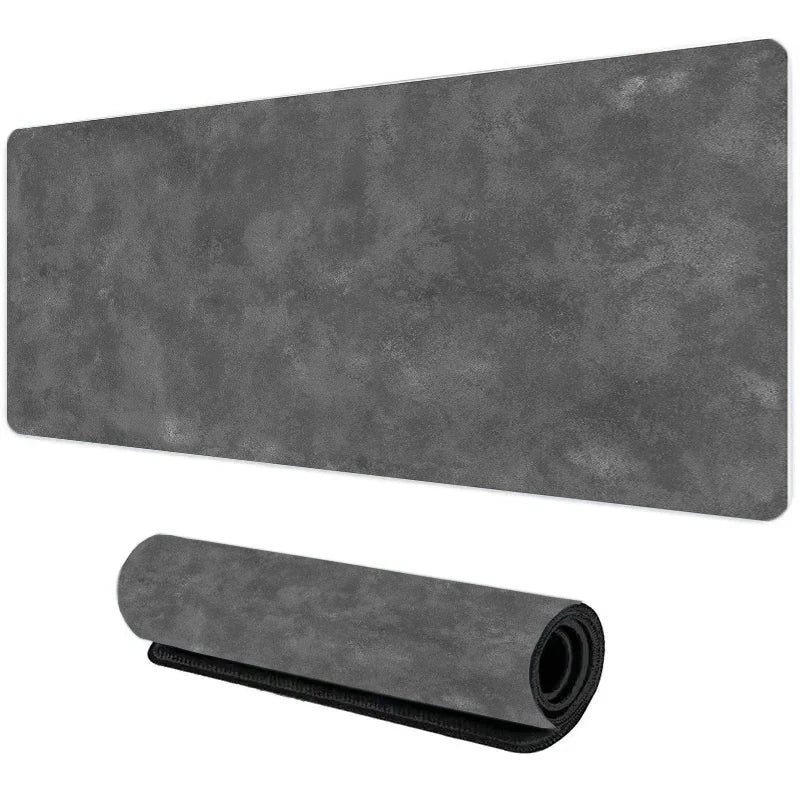 Gray Texture XXL Gaming Mouse Pad – Large 90x40cm Rubber Anti-Slip Desk Mat for Computer Office and Gaming