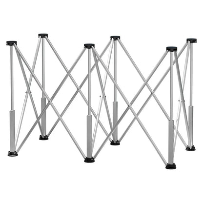 ALLSOME Stainless Steel Telescopic Strut Work Table – Portable Adjustable Sawhorse Support Workbench for Woodworking, Construction & Workshop Use