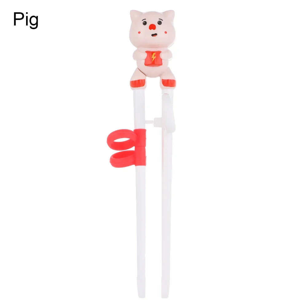 Cartoon Animal Training Chopsticks - Reusable Kids Learning Chopsticks for Baby Self-Feeding