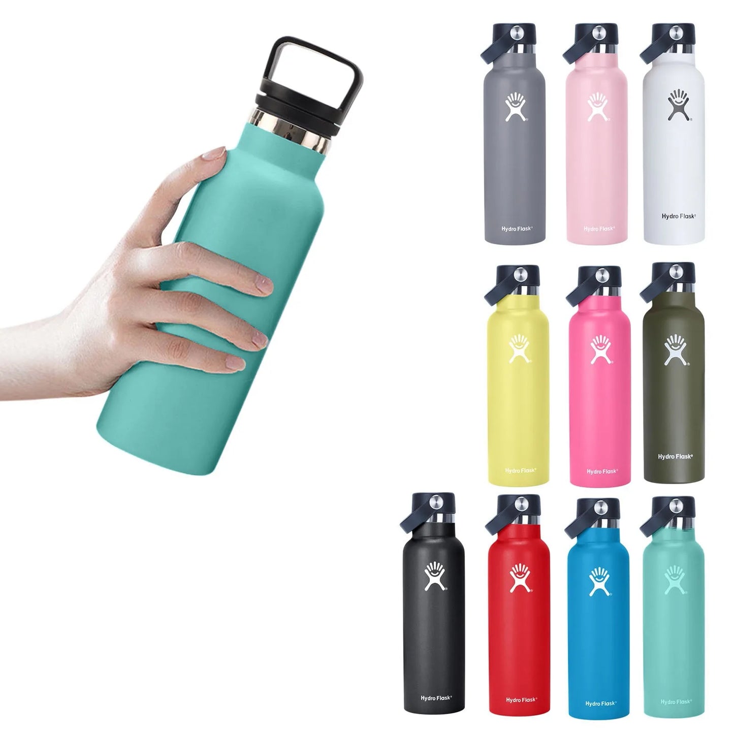 21oz Stainless Steel Straw Cup – Vacuum Insulated Water Bottle for Daily Use, Sports & Car
