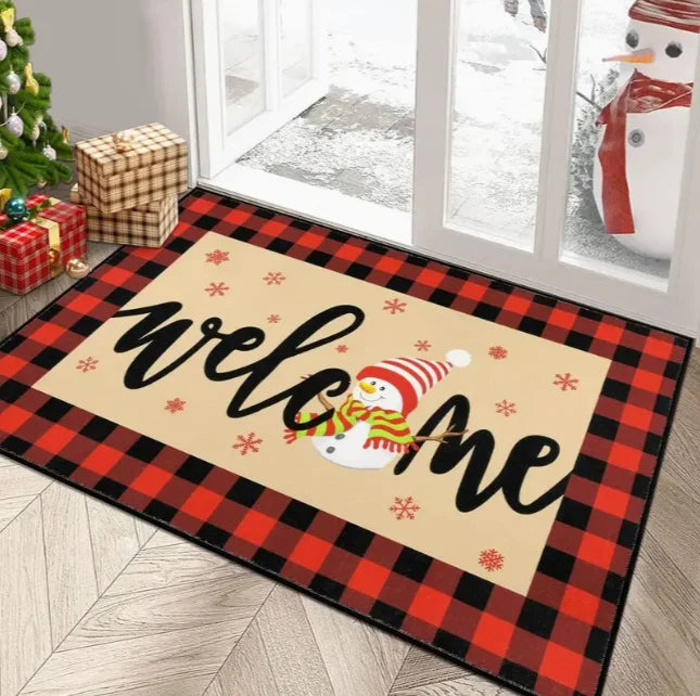 Christmas Dwarf Welcome Door Mat — Festive Holiday Decor & Perfect Christmas Gift for Home Entryways
