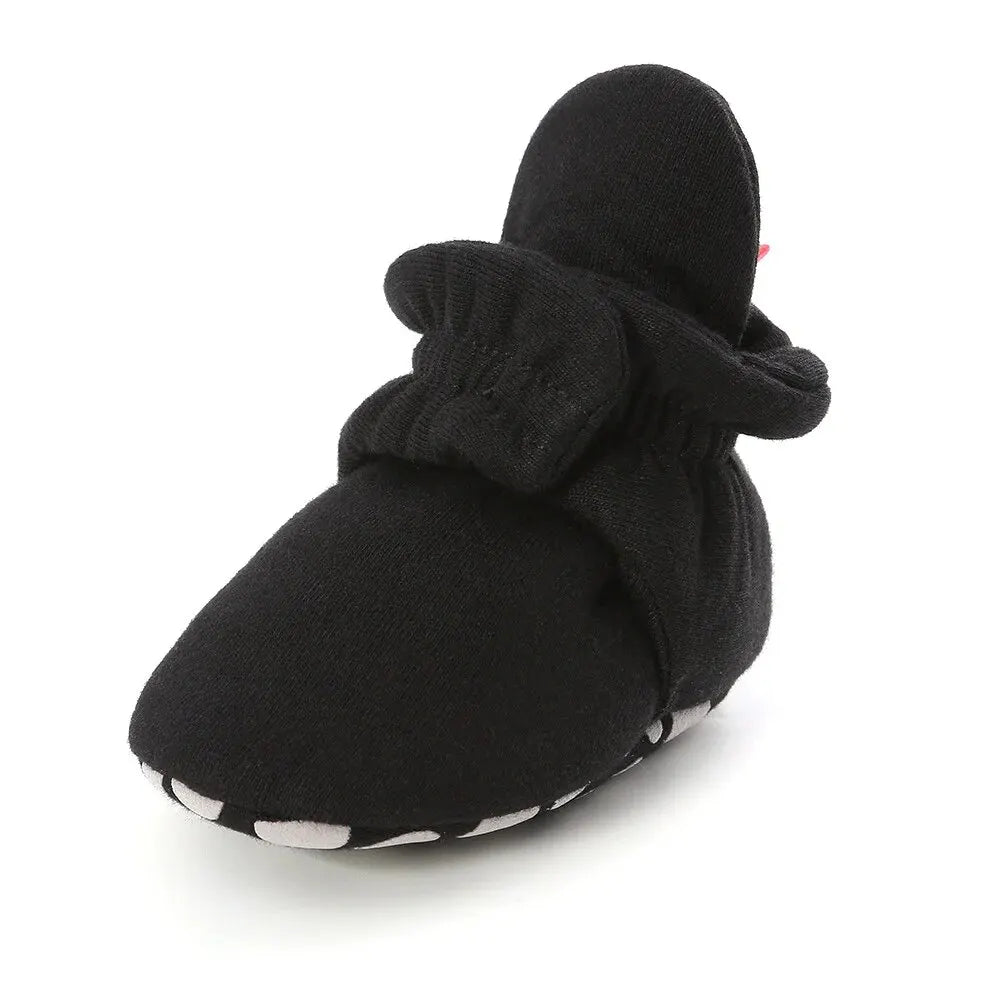 Meckior Baby Socks Shoes – Star Toddler First Walkers Booties, Soft Cotton Anti-Slip Shoes for Boys and Girls