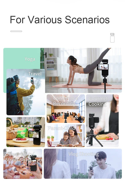 Ordro M3 Pocket Digital Camcorder — 5K 30FPS with Image Stabilization & Large Screen, Handy Travel Vlog Camera