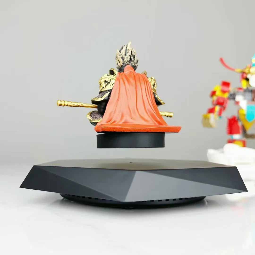 Magnetic Levitation Advertising Display – Creative Handheld Ornament with Wukong Black Myth Doll & Glasses