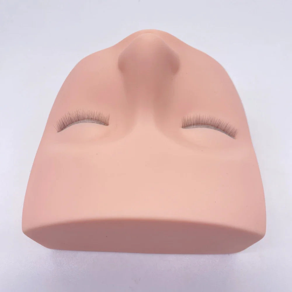 3D Eyelash Extension Mannequin Head – High-Quality Silicone Gel Practice Tool Realistic Skin Texture
