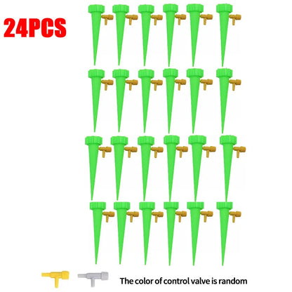 Automatic Drip Irrigation System - Adjustable Self-Watering Device for Garden Plants & Greenhouse Use