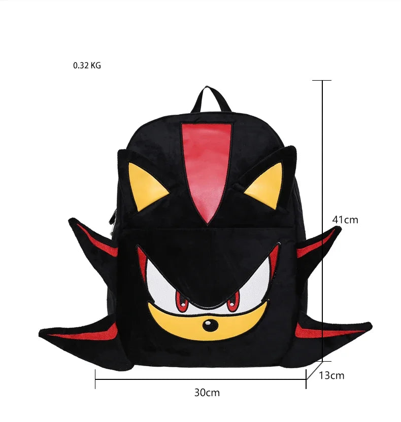 Cartoon Hedgehog Plush Backpack — Large Capacity Schoolbag Handbag for Girls, Cute Student Bag Gift