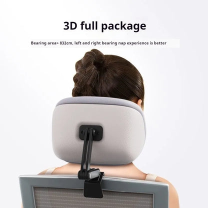 Upgraded Memory Foam Headrest for Office Chair — Adjustable Height & Angle Neck Support Pillow Cushion