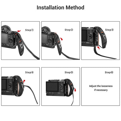 SmallRig DSLR Camera Hand Strap - Adjustable Secure Grip Support for Camera Cage Rig 2456