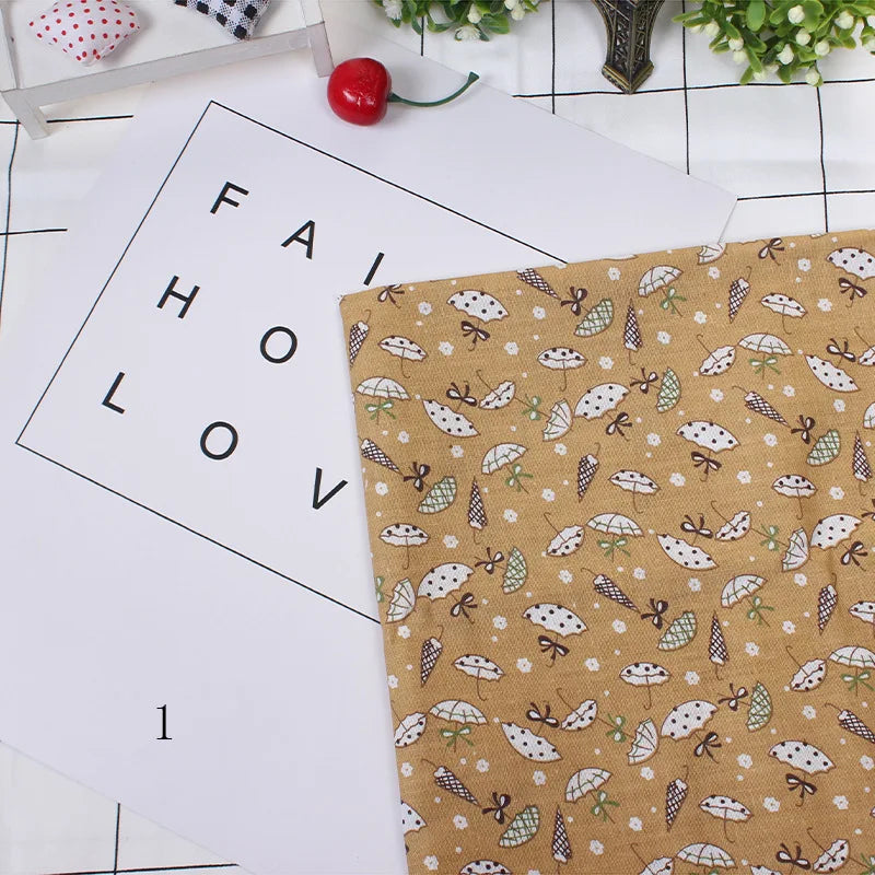 Printed Cotton Fabric Squares 25×25cm — Sewing, Quilting, Patchwork & DIY Handmade Craft Material
