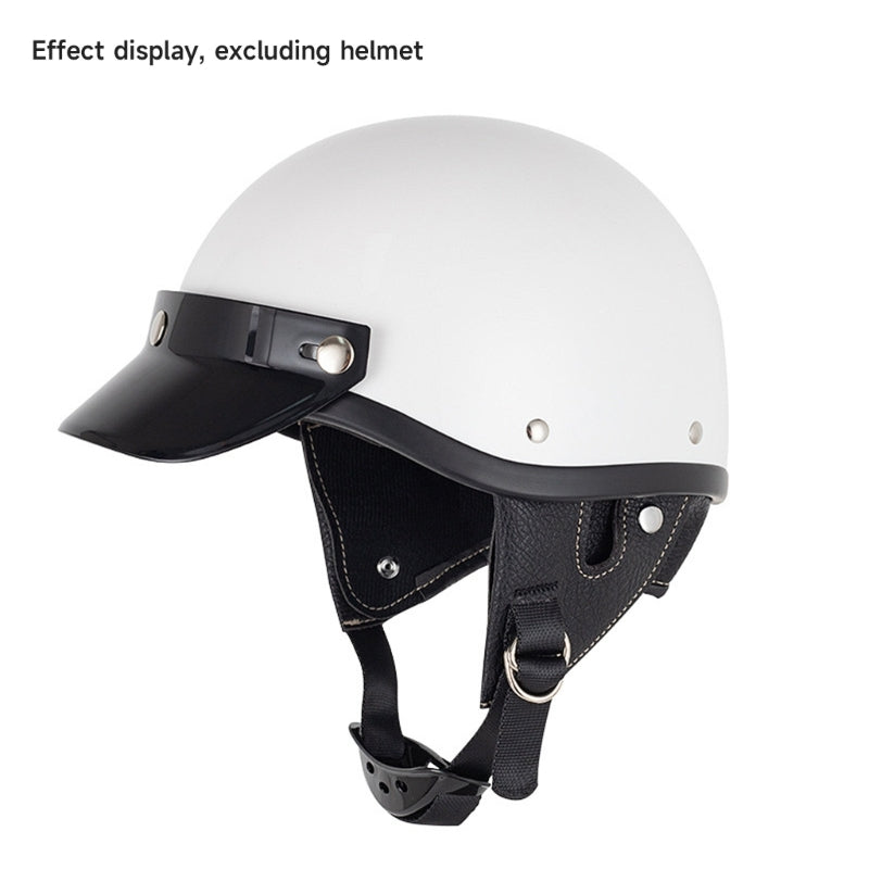 3 Snap-Button Universal Helmet Visor – Windproof Flip Shield for Open Face Motorcycles