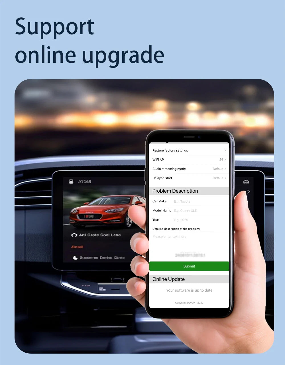 Acodo Wired to Wireless CarPlay Dongle – Android Auto Adapter, Fast WiFi, USB Type-C Plug & Play
