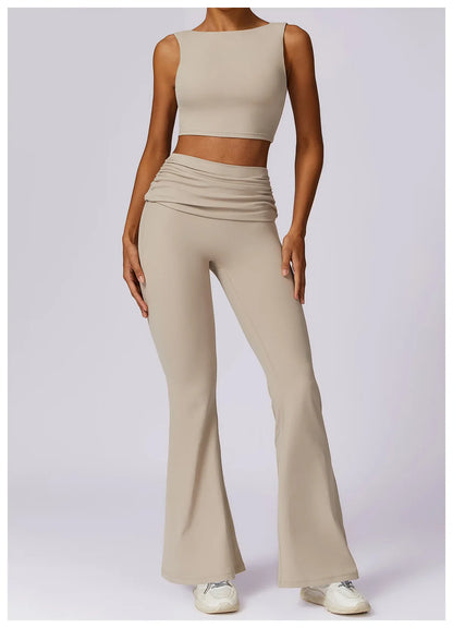 NCLAGEN Women’s High-Support Sports Bra – Breathable Open-Back Yoga & Fitness Tank Top with Removable Pads