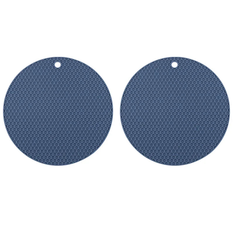 2/4 PCS Multifunction Heat Resistant Silicone Mats – Nonslip Drink Coasters, Pot Holders & Kitchen Placemats