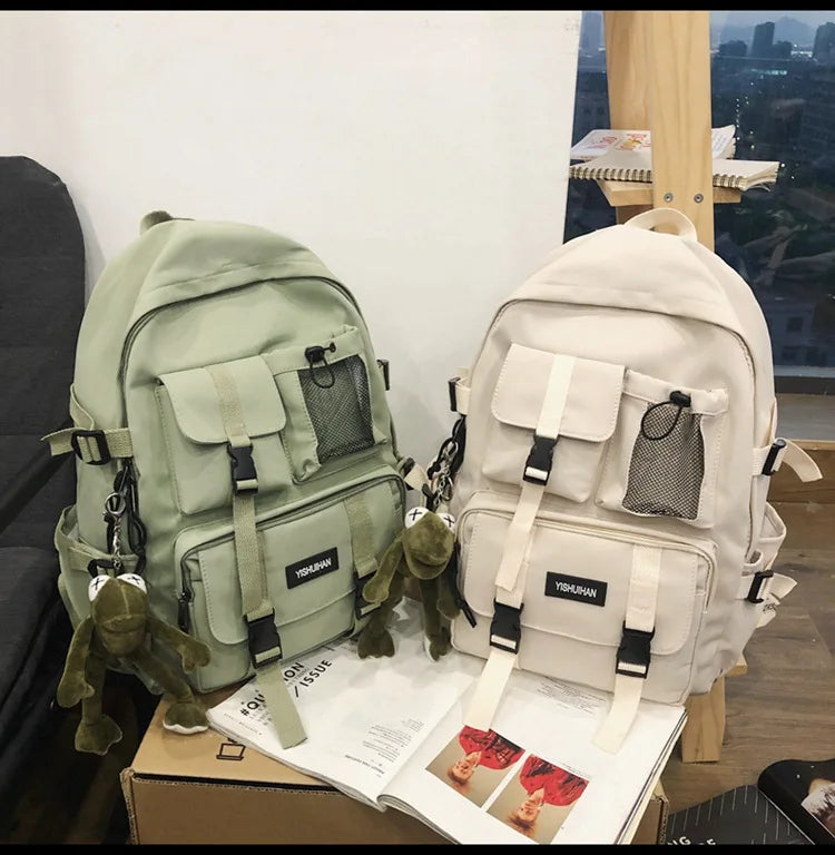 Multifunctional Teen Laptop Backpack – High-Quality Canvas School Bag for Boys & Girls