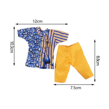 30cm Ken Doll Clothes – Pop Suit Top & Pants Outfit for Boys, Holiday Gift Doll Accessories